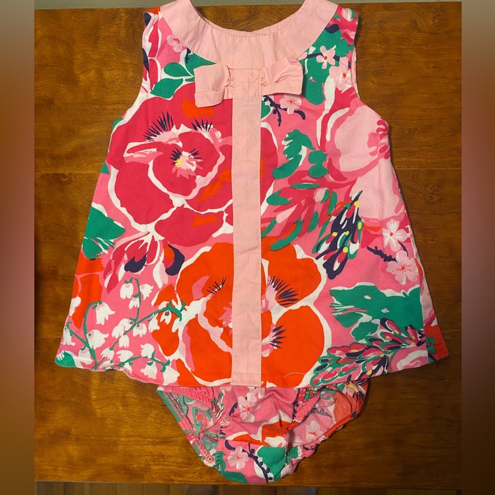 EUC Lilly Pulitzer 3-6m Floral Romper set